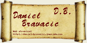 Daniel Bravačić vizit kartica
